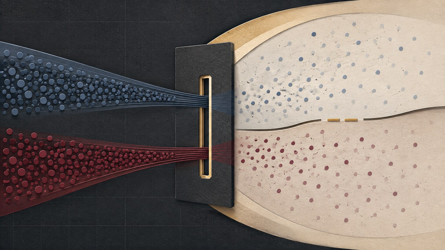 Abstract editorial illustration with two glycemia target bands and a separated safety signal, without depicting a treatment recommendation.